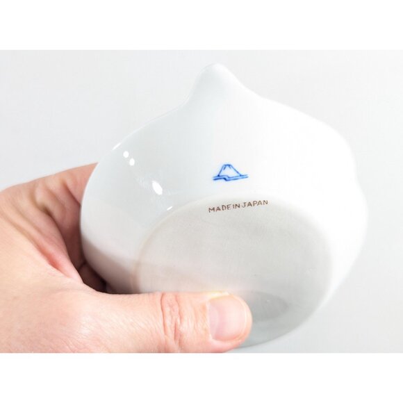 Fukagawa Seiji Japanese porcelain Leaf shaped dishes, Blue Persimmon sauce soy - Picture 11 of 16